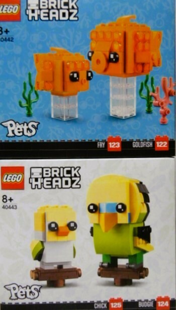 即決　LEGO 40442 40443　金魚　ことり　インコ　ペッツ　ペット　ブリックヘッズ