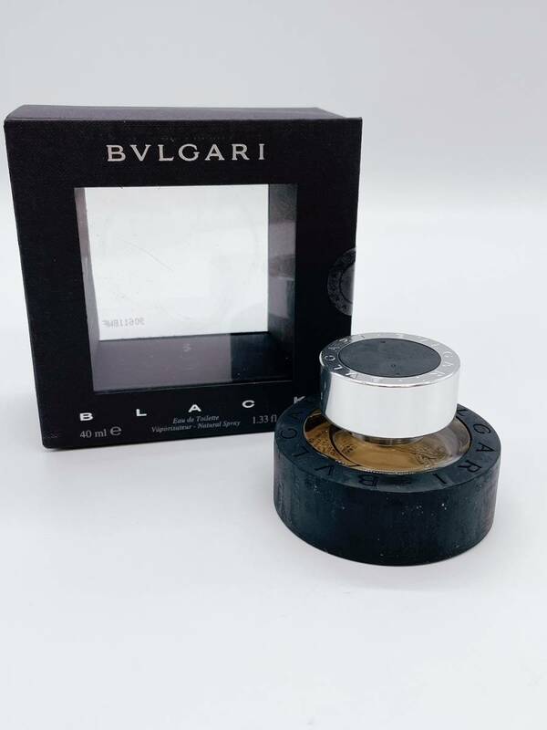 S2689 ★ ほぼ未使用品 BVLGARI BLACK ブルガリ ブラック EDT オードトワレ 40ml 香水 メンズ フレグランス