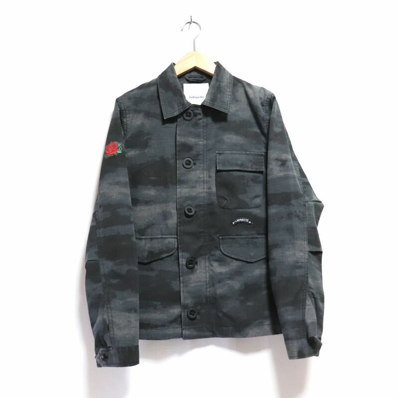 トレンド【lafayette】rose embroidery/ripstop/military jacket/ラファイエット/ジャケット ブルゾン