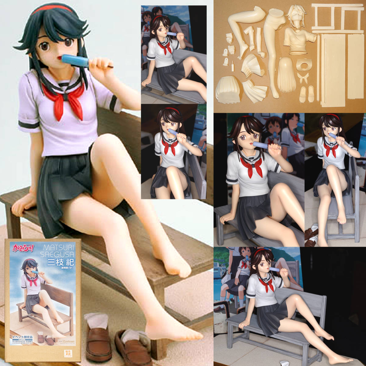 1/6三枝 祀 夏制服ver.　かみちゅ　五右衛門原型　ニューライン　ワンフェス　ガレージキット　ガレキ 　レジン