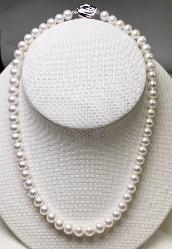 ◆綺麗◆ 田崎真珠 TASAKI 花珠 アコヤ真珠 7.0-7.5mm 高級パール ネックレス 鑑別書付 pearl necklace◆