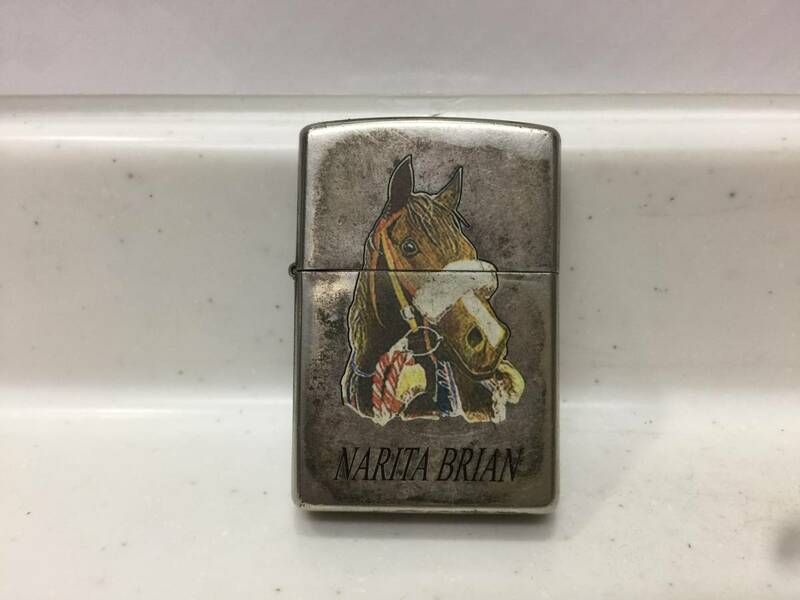 Zippo　ジッポー　ナリタブライアン　NARITA BRIAN　三冠馬　1998年製　JRA　シャドーロールの怪物　　　T266　　　　KJ1