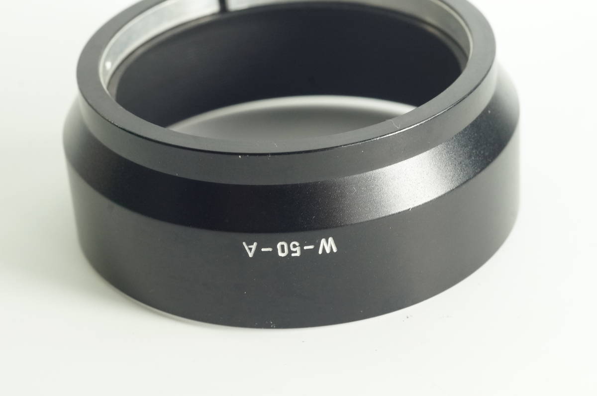 046『キレイ』Canon W-50-A キヤノン 内径50mm フィルター径48mm カブセ式 メタルフード