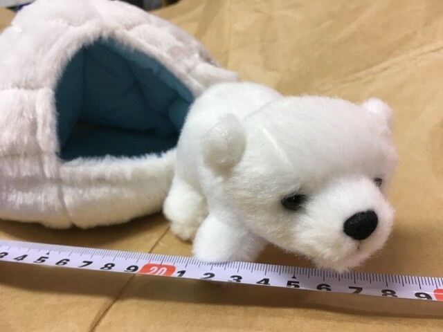 旭山動物園 スノーハウス 北極熊 ぬいぐるみ ホッキョクグマ 白 クマ 北極 熊 しろくま Asahiyama ZOO Ursus maritimus stuffed soft toy