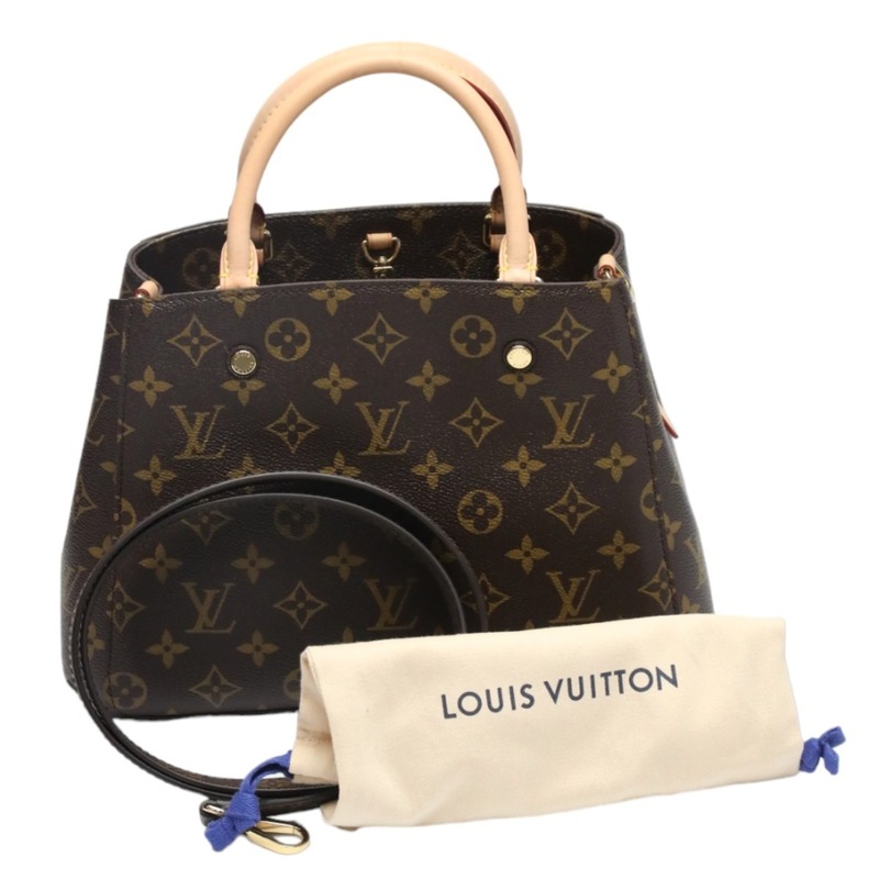 ルイヴィトン ショルダーバッグ M41055 ハンドバッグ モノグラム モンテーニュBB LOUIS VUITTON ブラウン レディース