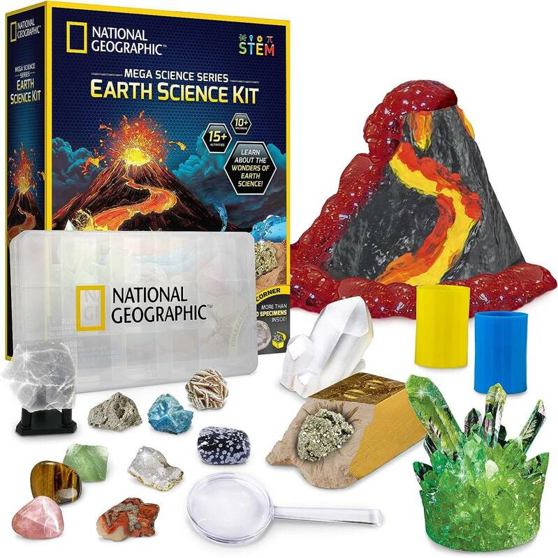 送料無料 National Geographic (ナショナルジオグラフィック) メガサイエンスキット 実験&アクティビティセット 地球 化学 物理の学習