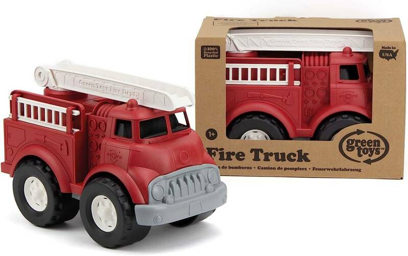 送料無料 Green Toys (グリーントイズ) 消防車 ミニカー ミルクジャクを100%リサイクルして作られているエコロジーのおもちゃ