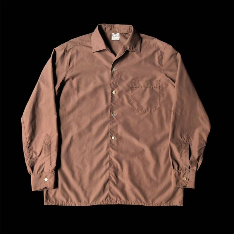 60s Selitex Popeline Nylon Shark Collar Shirt 60年代 セリテック ポプリン ナイロン シャークカラー シャツ vintage ヴィンテージ