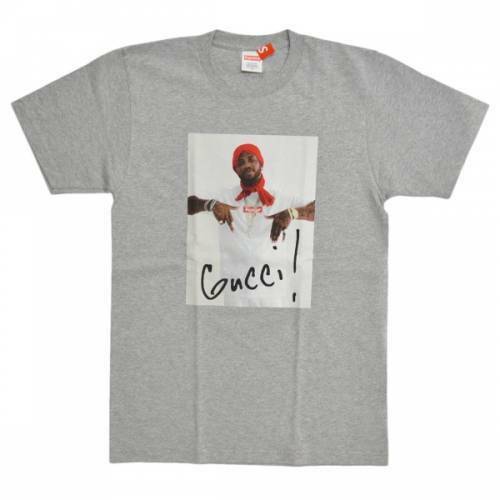 新品 SUPREME シュプリーム Gucci Mane Tee Tシャツ ヘザーグレー S R2A-180071