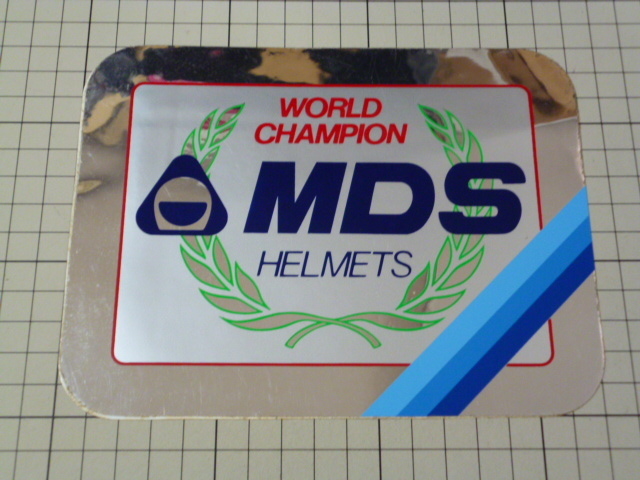 正規品 MDS HELMETSステッカー 当時物 です(171×130mm) エムディーエス ヘルメット