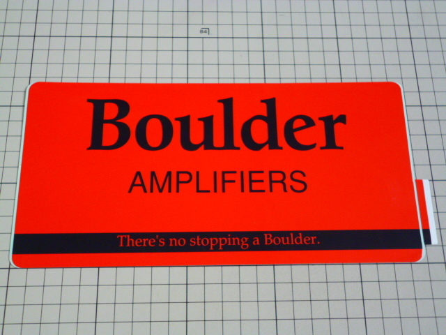 正規品 Boulder AMPLIFIERS ステッカー (237×116mm) ボルダー アンプ