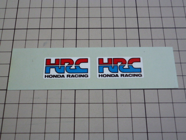 HRC HONDA RACING ステッカー 1シート 当時物 です(35×17mm) ホンダ レーシング