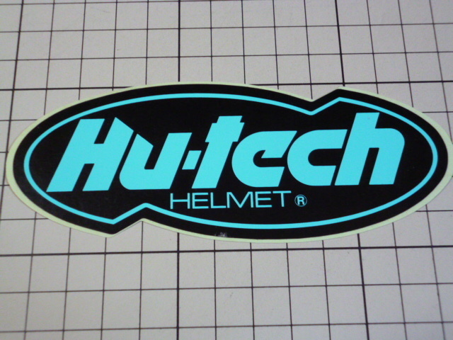 正規品 Hu-tech HELMET ステッカー 当時物 です(126×48mm) ヒューテック ヘルメット