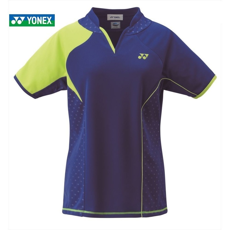 ★YONEX レディース テニスゲームシャツ(ミッドナイトネイビー)[20443](L) 新品！★