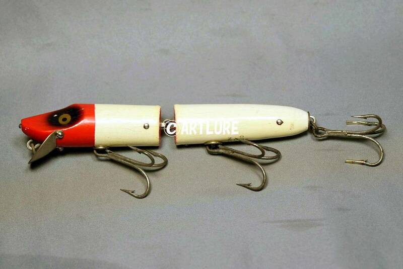 VINTAGE WOODEN LURE HEDDON GIANT JOINTED VAMP PE （5665-386　）USA MADE #OLDLURE #ARTLURE_VINTAGE ＃ヴィンテージルアー