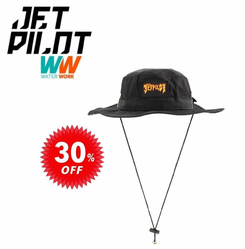 ジェットパイロット JETPILOT セール 30%オフ レイザー ワイド ブリム ハット W22806 ブラック 帽子 ビーチ