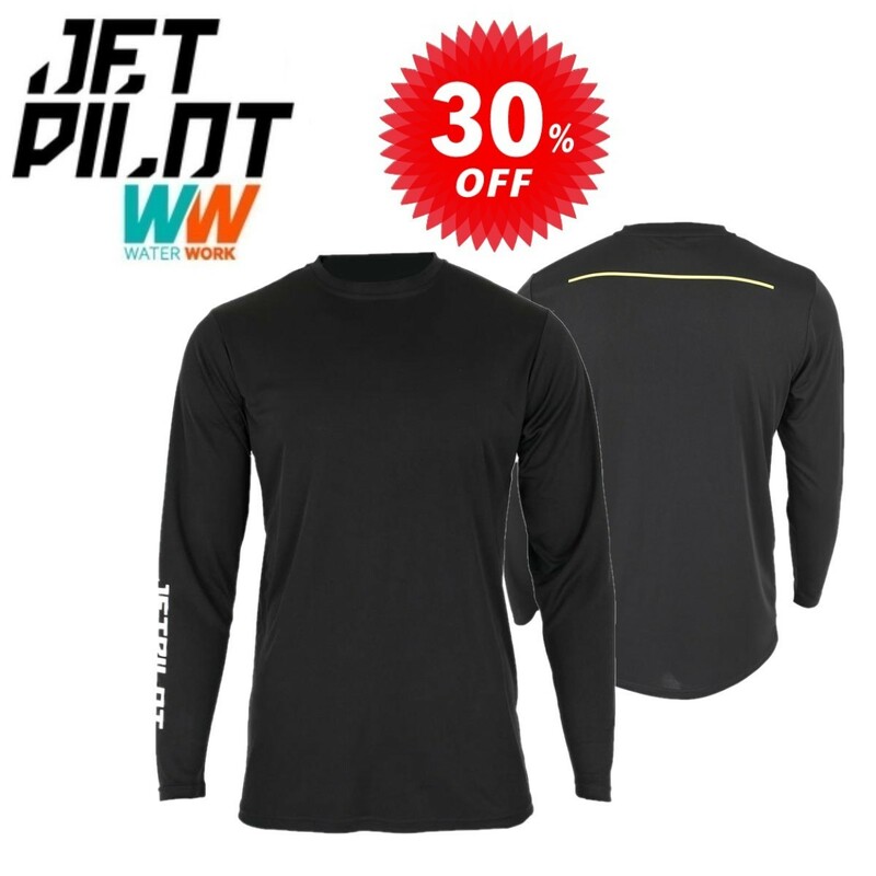 ジェットパイロット JETPILOT 速乾Tシャツ セール 30%オフ 送料無料 コープ L/S ハイドロ Tシャツ ブラック Lサイズ S20611