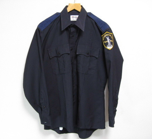 アメリカ 警察 BIRMINGHAM , ALABAMA ポリス 制服 長袖シャツ サイズ16-34 アメリカ製 検SWAT 