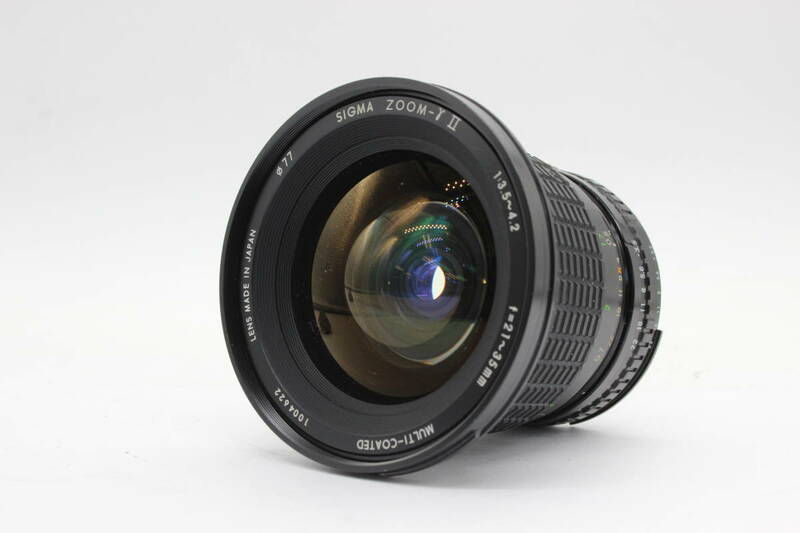 【返品保証】 シグマ Sigma ZOOM-γ II 21-35mm F3.5-4.2 ニコンマウント レンズ s2087