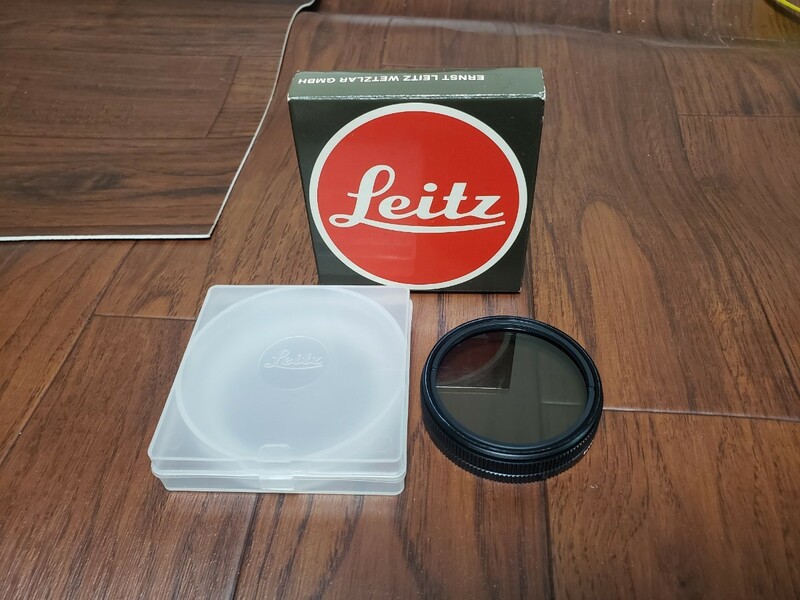 【ドイツ製】Leitz LEITZ E60 P-cir 13376 FILTER E60 GERMANY ERNST LEITZ WETZLAR GMBH 中古品 共箱 ハードケース ライカ フィルター 