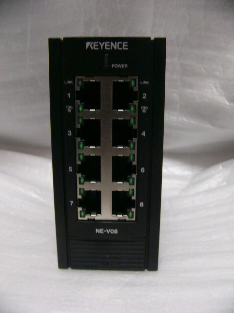 ★動作保証★ KEYENCE NE-V08 8ポート イーサネットスイッチ (端子カバー無)