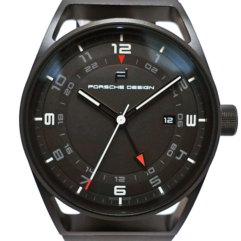 【栄】ポルシェデザイン 1919 グローブタイマー 6020.2.02.001.06.2 チタン ブラック 自動巻き メンズ 腕時計 その他 男