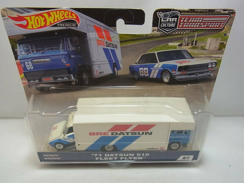 HotWheels ホットウィール TEAM TRANSPORT '71 DATSUN 510 FLEET FLYER チームトランスポート ダットサン ブルーバード