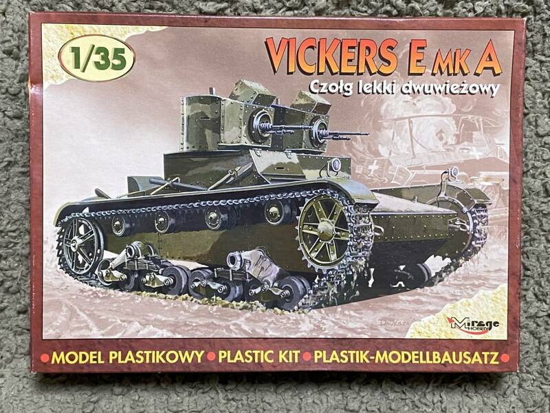 ミラージュホビー 1/35 Mirage HOBBY Vickers E Mk A 未組立 プラモデル 戦車 ヴィッカース