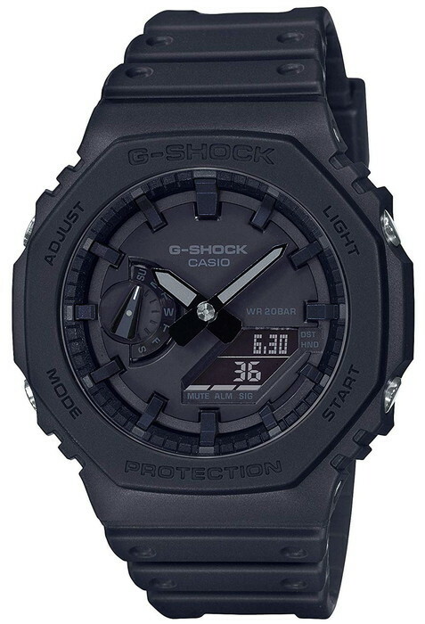 CASIO カシオ 腕時計 G-SHOCK　GA-2100-1A1JF　八角形フォルム　カーボンコアガード　ブラック