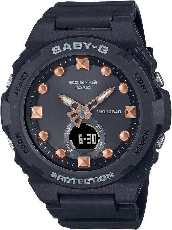 カシオ CASIO 腕時計 BABY-G BGA-320-1AJF　アナログ　デジタル　レディース　ブラック　ゴールド
