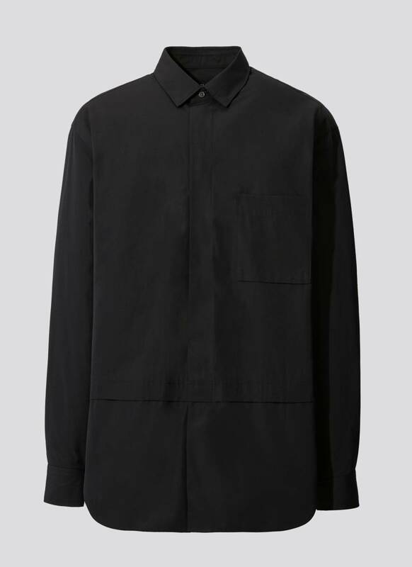 ☆UNIQLO +J スーピマコットンオーバーサイズシャツ BLACK L 新品未使用 ユニクロ ジルサンダー