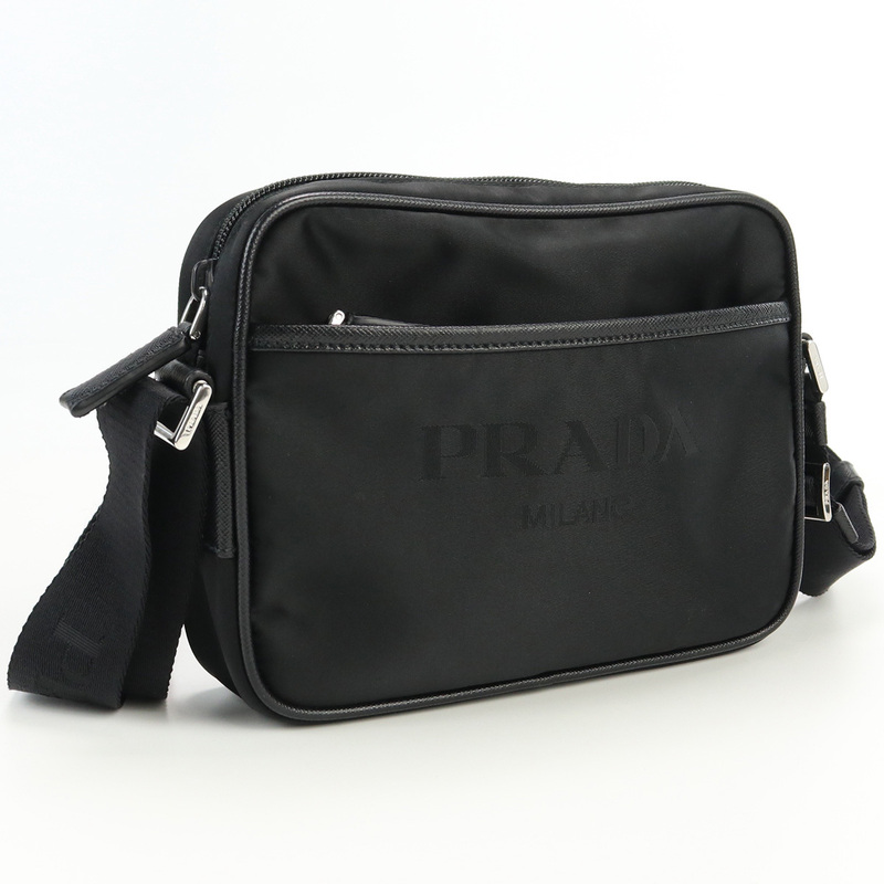 中古良品プラダPRADA ナイロン ショルダーバッグ　ブランド ナイロン ブラック系　 ランク：A us-2 レディース