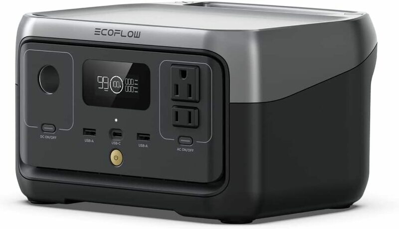 【新品】EcoFlow ポータブル電源 RIVER2 256Wh AC出力300W(最大600W) キャンプ 停電対策 アプリで遠隔操作 エコフロー リバー2