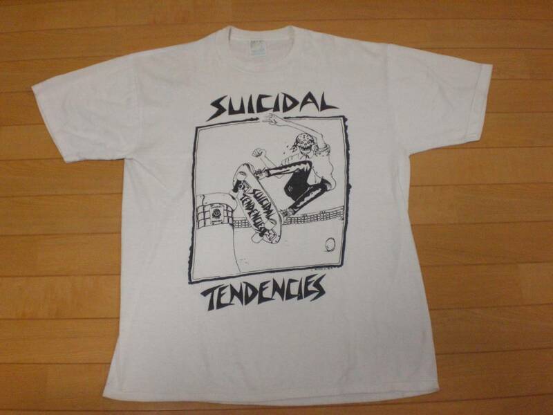 当時物 90s ビンテージ SUICIDAL TENDENCIES Tシャツ 7 SECONDS MINOR THREAT WARZONE H2O BAD BRAINS BLACKFLAG GORILLA BISCUITS EXCEL