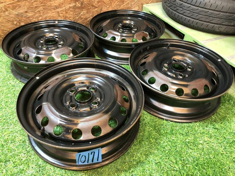 鉄チンホイール 15inch 4j＋35 PCD100 4穴　軽自動車 鉄 スチール ホイール