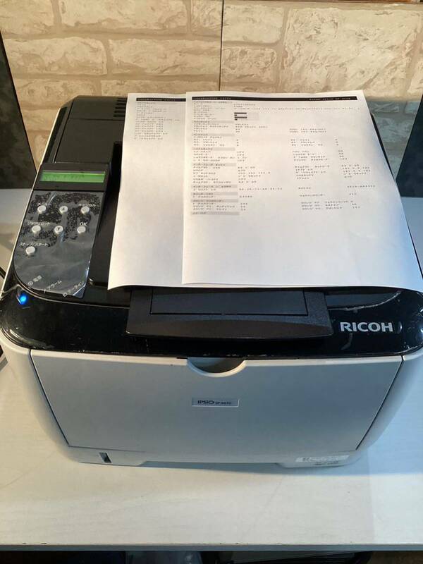 ★ 印刷確認済み　訳あり　RICIH モノクロレーザープリンター レーザープリンタ RICOH SP3510