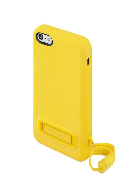 SwitchEasy iPhone5c iPhone5 5s 兼用ソフトケース スタンド・ストラップ付き PLAY Yellow イエロー