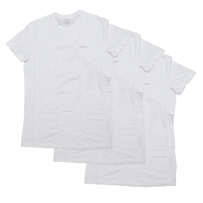 Tシャツ 3枚セット メンズ 丸首 クルーネック ホワイト Ｌサイズ DIESEL ディーゼル SPDG/AALW 3PK/8066/送料無料メール便 箱畳む
