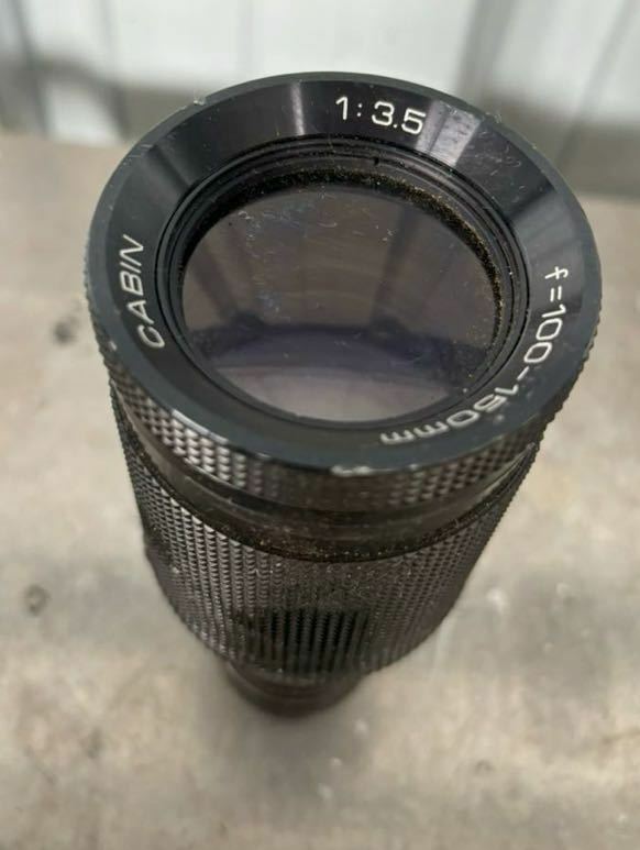 顕微鏡 レンズ CABIN 1: 3.5 f＝100-150mm 中古現状品 ジャンク品