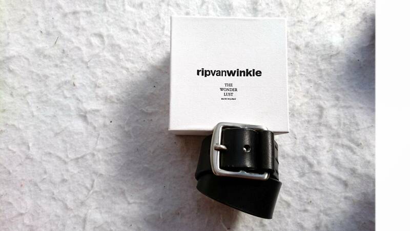 ripvanwinkle × THE WONDER LUST レザーブレスレット ブラック