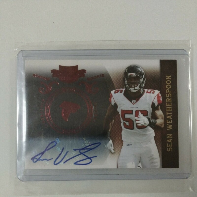 SEAN WEATHERSPOON 2010 NFL PANINI PLATES&PATCHES ROOKIE AUTO 413/649 FALCONS ルーキー 直筆サイン カード ファルコンズ