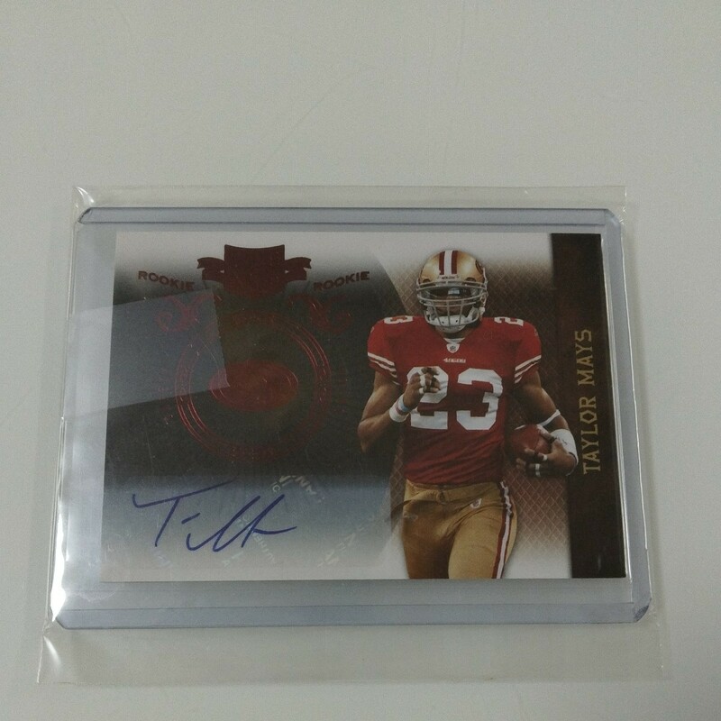 TAYLOR MAYS 2010 NFL PANINI PLATES&PATCHES ROOKIE AUTO 311/649 49ERS ルーキー 直筆サイン カード 