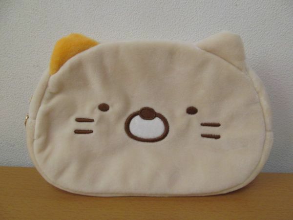 (54781)すみっコぐらし　モフモフポーチ　ねこ　ポーチ　未使用　保管品