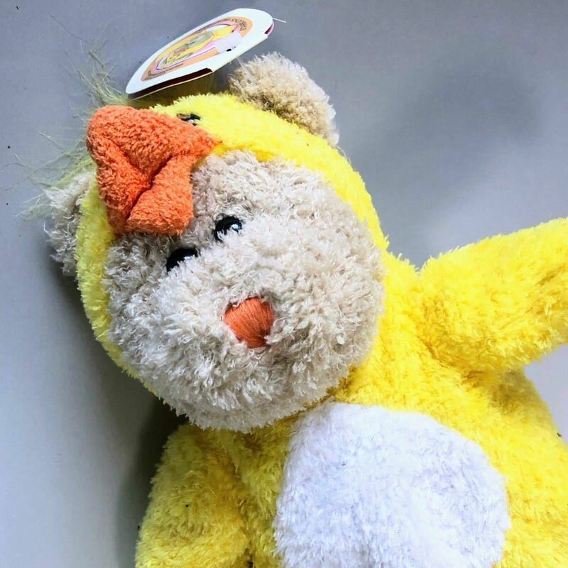 #2728-1【超可愛い】スターバックス コーヒー ベアリスタ ぬいぐるみ STARBUCKS 2003年 25th Edition 熊 ベアー Yellow Chick Duck 黄色