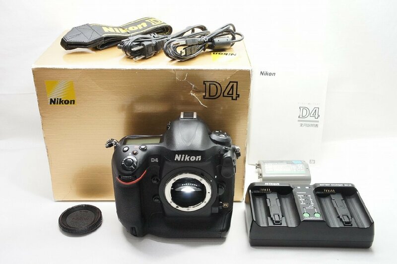 【アルプスカメラ】Nikon ニコン D4 ボディ デジタル一眼レフカメラ 元箱付 230916m