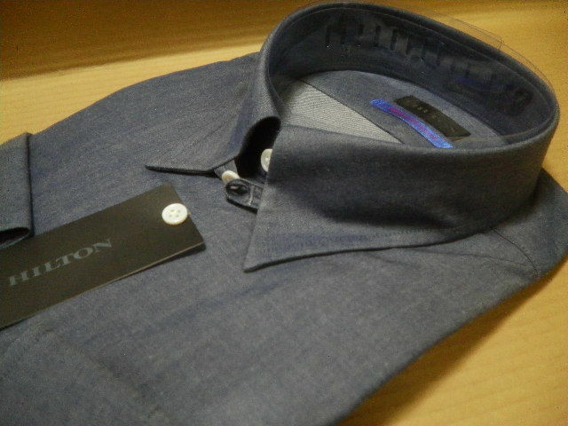 HILTON/ヒルトン＊サイズ LL 43-86＊綿100% 高級ドレスシャツ 形態安定加工