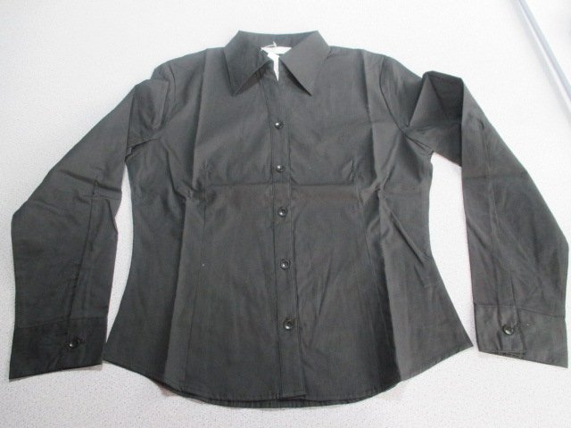 Z5008送料無料【CLEAR WEATHER 長袖 仕事着＊綿:L】新品♪冷房対策 レディース ブラウス カッターシャツ ビジネス