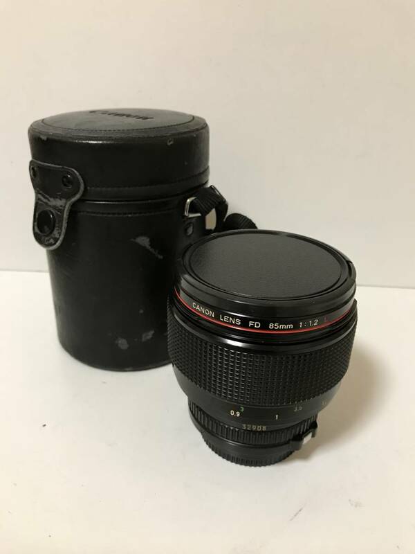 焦点大口径　CANON NEW FD 85mm f1・2 L ケース 付 美品