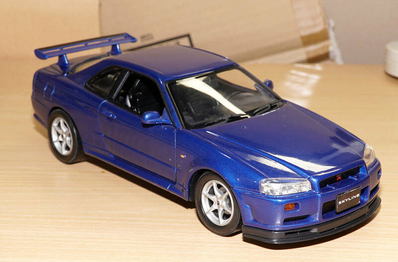 1/18 日産 NISSAN スカイライン SKYLINE GT-R R34 モーターマックス 箱なし ダイキャストミニカー 送料無料