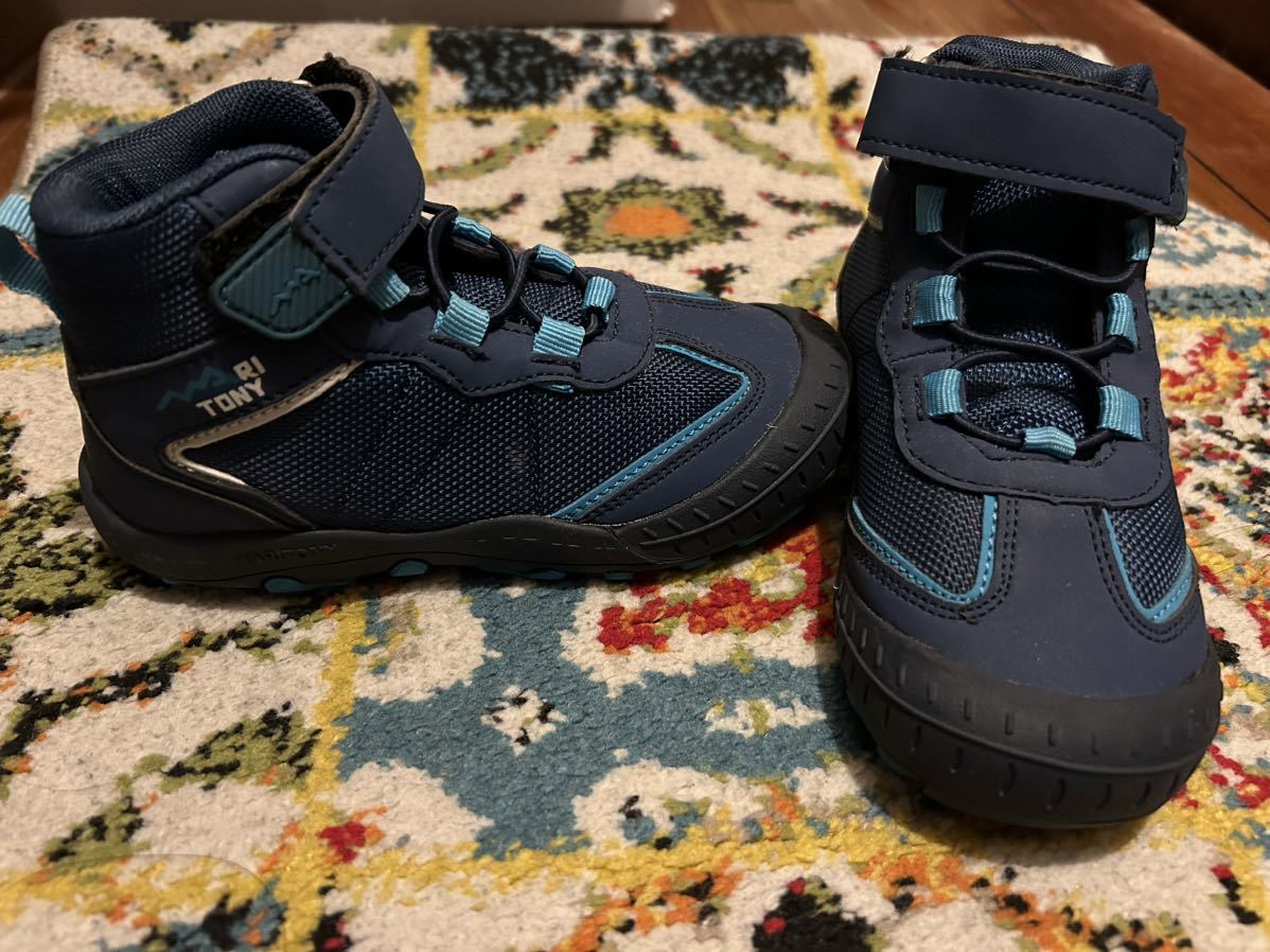 新品！maritony ブルーハイカットスニーカー　登山靴　27 17cmトレッキングシューズ